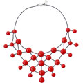 Red Rubber necklace