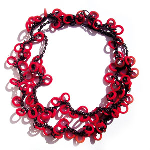 Red Minirings necklace
