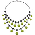 Collana in gomma Oriente Verde