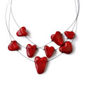Cuorilingua glass necklace