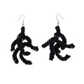 Black Coralla earrings