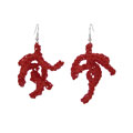 Red Coralla earrings