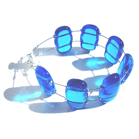 Light blue ”Multimono mini” bracelet