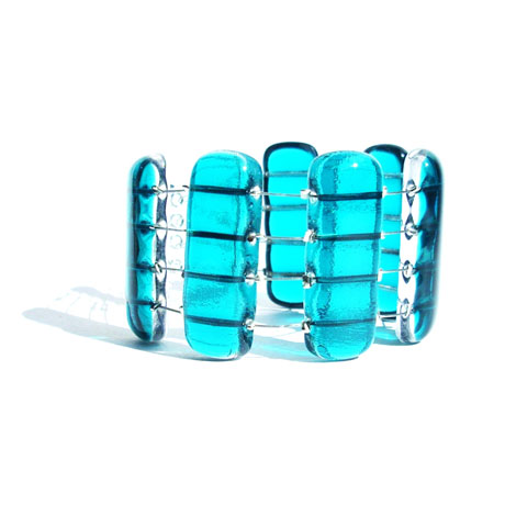 Blue-green Multimono bracelet