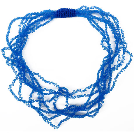 Blue Frizzy necklace