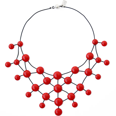 Red Rubber necklace