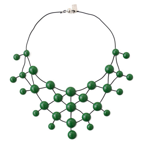 Collana Rubber verde