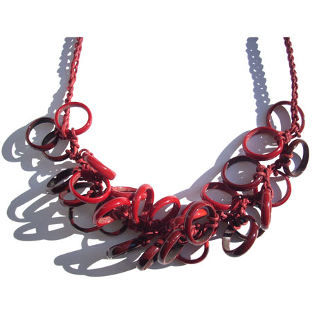 Red Rings necklace