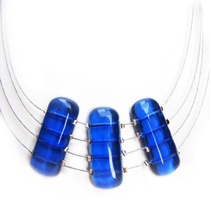 Collana Trio blu